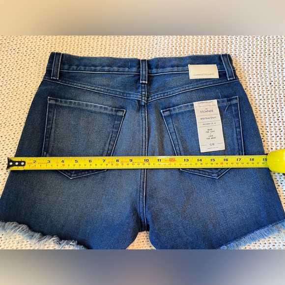 Current/Elliot Midrise Escapade Denim Shorts Jean Cutoff Sz 26 Style CE2001FCN10 - Picture 5 of 6